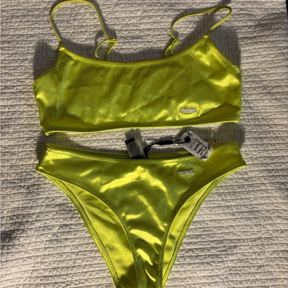 Triangl Swimwear Neon Yellow Bikini - Picture 4 of 9